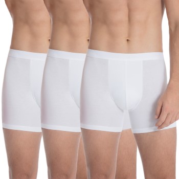 Calida 3P Natural Benefit Boxer Brief Hvid bomuld Large Herre