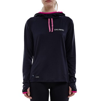Salming Lightweight Hood Women Sort polyester Medium Dame