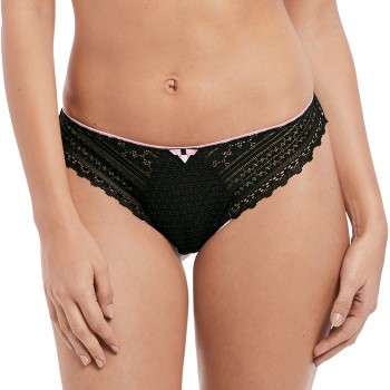 Freya Trusser Daisy Lace Thong Sort polyamid Large Dame