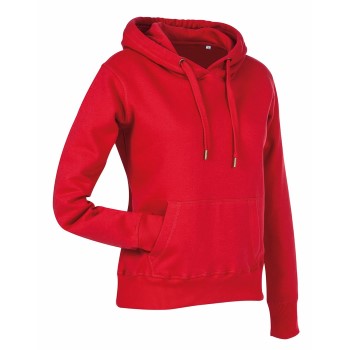 Stedman Women Active Sweat Hoodie Rød Large Dame