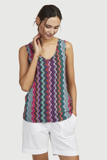 Farverig bluse 2-pack