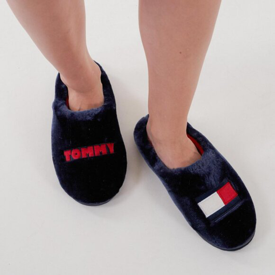 Tommy womens fur slipper