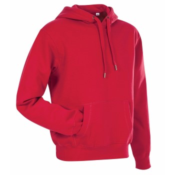 Stedman Men Active Sweat Hoodie Rød Large Herre
