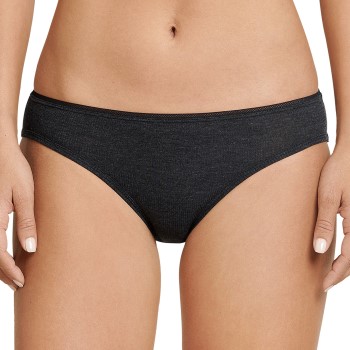 Schiesser Trusser Personal Fit Rib Tai Sort Large Dame