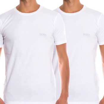 Hugo Boss 2P Regular Fit Crew Neck T-shirt Hvid bomuld Small Herre