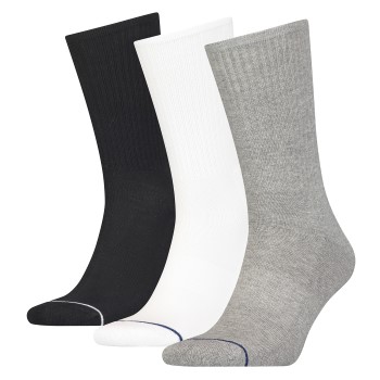 Calvin Klein Strømper 3P Athleisure Crew Socks Grå/Sort One Size Herre