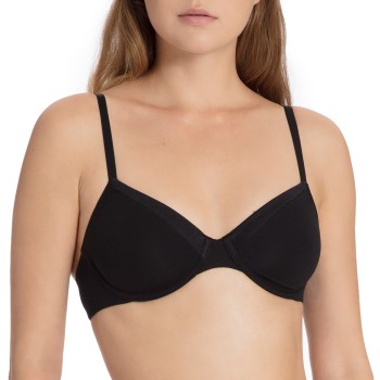 Calida Bh Cate Underwire Satin-Bra Sort bomuld A 75 Dame
