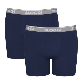 Sloggi 2P Men GO ABC Short Mørkblå bomuld Large Herre