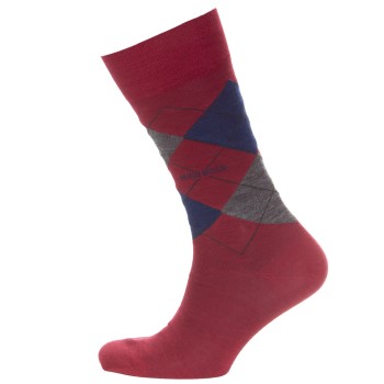 BOSS John RS Argyle Wool Sock Strømper Rød Str 43/46 Herre