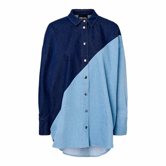 Pclena oversize denim shirt