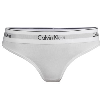 Calvin Klein Trusser Modern Cotton Plus Thong Hvid X-Large Dame