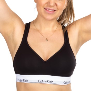 Calvin Klein Bh Modern Cotton Bralette Lift Sort Large Dame