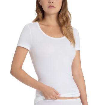 Calida Balance Top Short Sleeve Hvid Medium Dame