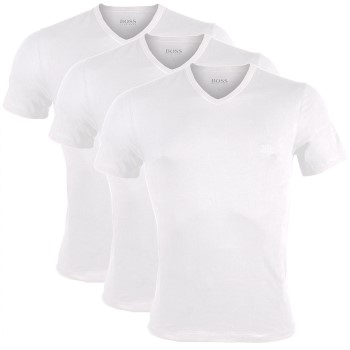 Hugo Boss 3P Classic V-Neck T-shirt Hvid bomuld Large Herre
