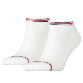 Tommy Hilfiger Strømper 2P Men Iconic Sports Sneaker Sock Hvid bomuld Str 39/42 Herre