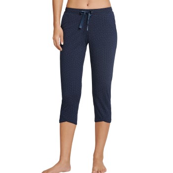 Schiesser Mix and Relax Capri Pants Mørkblå 34 Dame