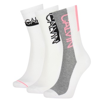 Calvin Klein Strømper 3P Nina Crew Sock Hvid Strl 37/41 Dame