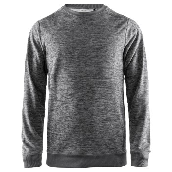 Craft Leisure Crewneck Men Mørkgrå polyester Large Herre