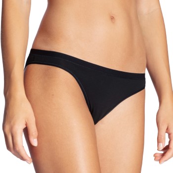 Calida Trusser Natural Comfort Tanga Sort bomuld Medium Dame