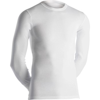 Dovre Long Sleeve Crew Neck Hvid bomuld Large Herre