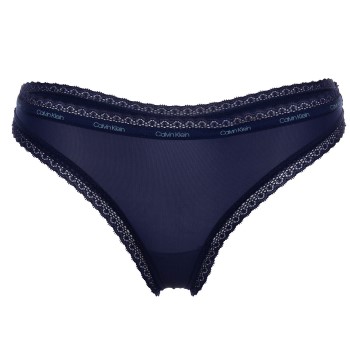 Calvin Klein Trusser Bottoms Up Refresh Thong Marineblå polyamid Large Dame