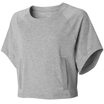 Casall Boxy Crewneck Lysegrå polyester 34 Dame
