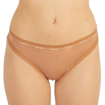 Calvin Klein Trusser Bottoms Up Refresh Thong Lysbrun polyamid Large Dame