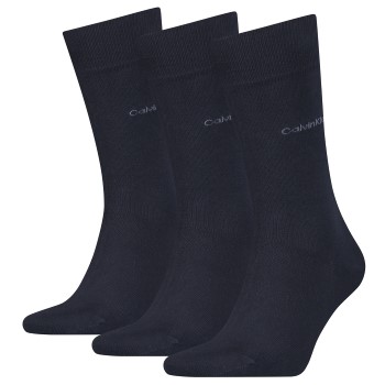 Calvin Klein Strømper 3P Eric Cotton Flat Knit Socks Marineblå Str 40/46 Herre