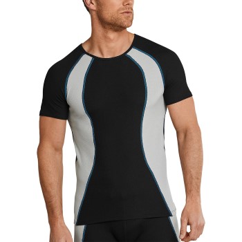 Schiesser Sport Basic Extreme Crew Neck Sort polypropylen Large Herre