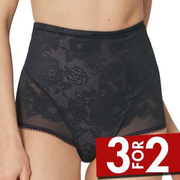 Triumph Trusser Wild Rose Sensation High Waist Panty Sort Large Dame
