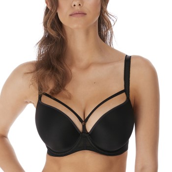 Freya Bh Awakening Moulded Plunge T-Shirt Bra Sort B 70 Dame