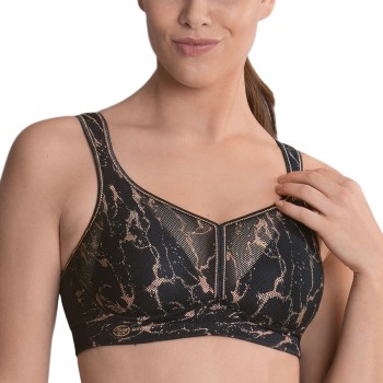 Anita Bh Active Air Control DeltaPad Sports Bra Sort/Guld C 80 Dame