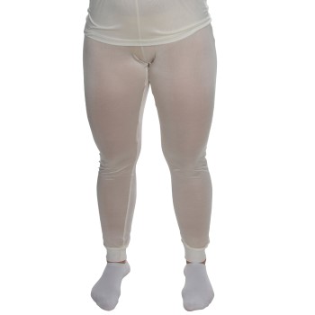 Damella Silk Leggings Elfenben silke Large Dame