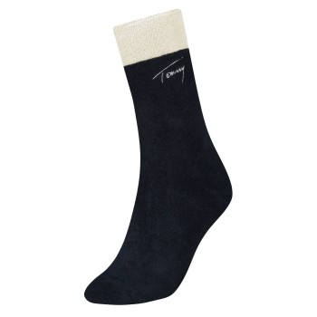 Tommy Hilfiger Strømper Women Tencel Cosy Home Sock Mørkblå Str 35/38 Dame