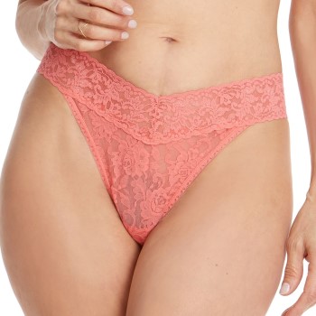 Hanky Panky Trusser Original Rise Thong Laksrosa nylon One Size Dame