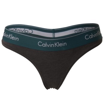 Calvin Klein Trusser Modern Cotton Thong Mørkgrå Large Dame