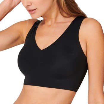 Schiesser Bh Invisible Soft Bralette Sort 36 Dame