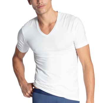 Calida I Love Nature V-Shirt Hvid tencel Large Herre