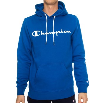 Champion Classics Men Hooded Sweatshirt Mørkblå Large Herre