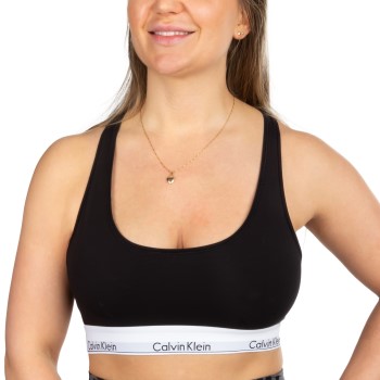 Calvin Klein Bh Modern Cotton Bralette Sort Large Dame