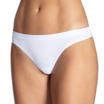 Calida Trusser Natural Joy Thong Hvid Large Dame