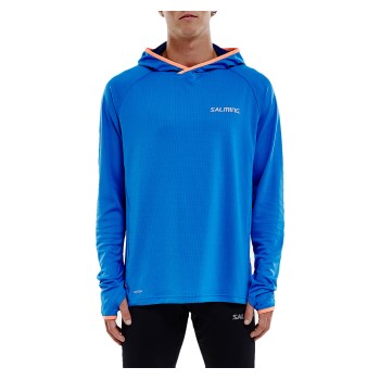 Salming Lightweight Hood Men Blå polyester Large Herre
