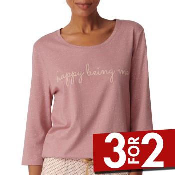 Triumph Lounge Me Cotton Top Rosa bomuld 36 Dame