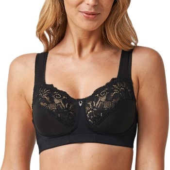 Abecita Bh Support Soft Bra 144189 Sort B 75 Dame