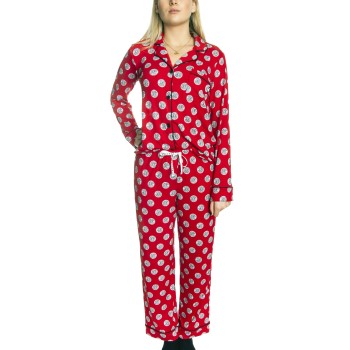 DKNY The Wishlist Top and Pant Pj Set Rød Mønster polyester Small Dame