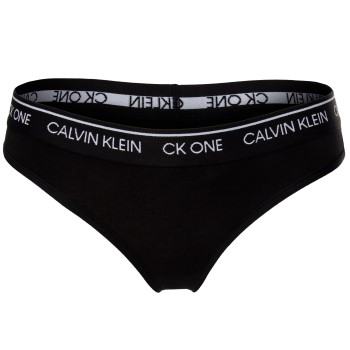 Calvin Klein Trusser One Cotton Thong Sort Large Dame