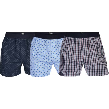 JBS 3P Organic Cotton Boxershorts Marine/Blå økologisk bomuld Large Herre