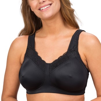 Trofe Linnea Prosthetic Wireless Bra Bh Sort polyamid B 100 Dame