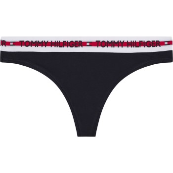 Tommy Hilfiger Trusser Nature Tech Thong Marineblå Large Dame
