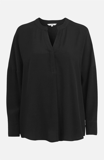 Bluse med lave skuldre